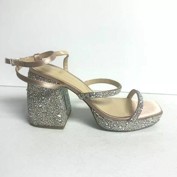 Betsey Johnson Womens Jany Sandal Rhinestone Size 7.5 M - Picture 1 of 6
